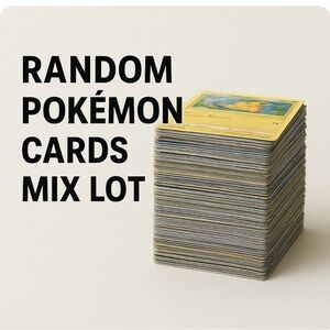 100 Pokémon Card Lot – Rare, Holo, Trainer, Energy, Uncommon & Common | Mixed